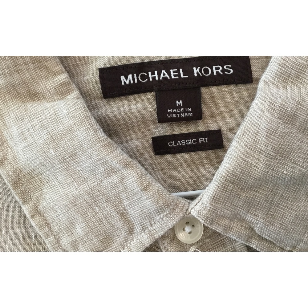 Michael Kors men’s linen long sleeve button down.